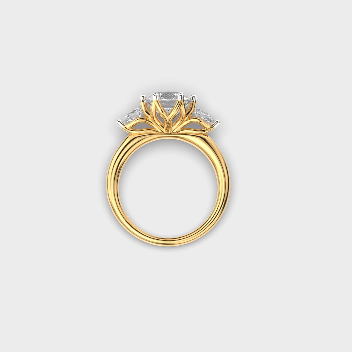 Pear Embrace Padma Cut Diamond Ring - View 4