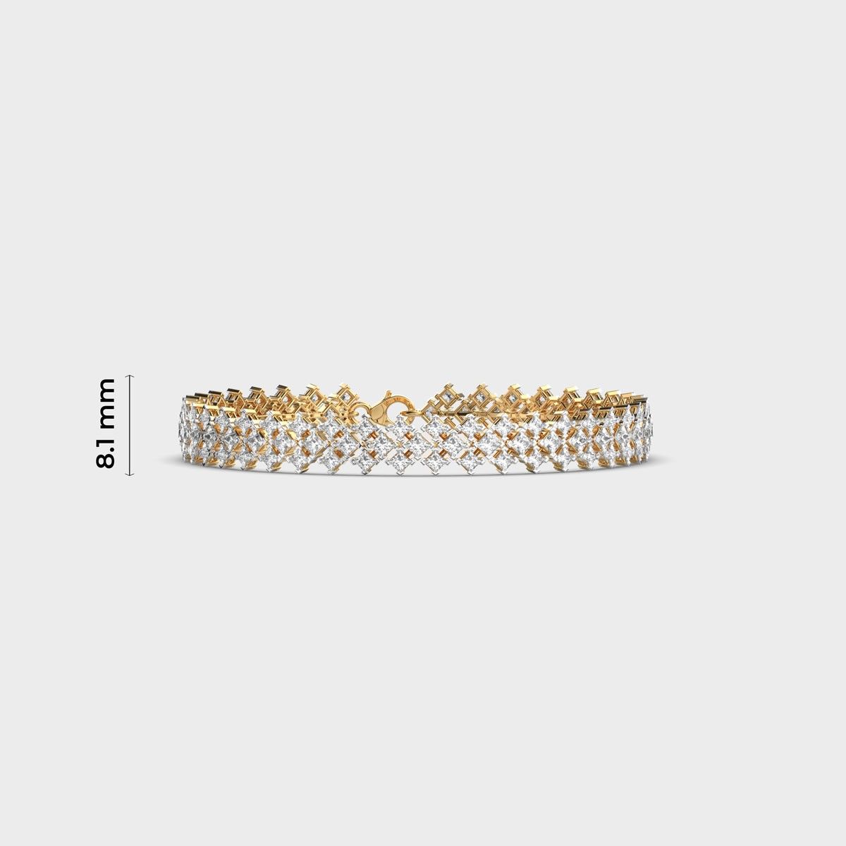 Pear Vine Diamond Link Bracelet