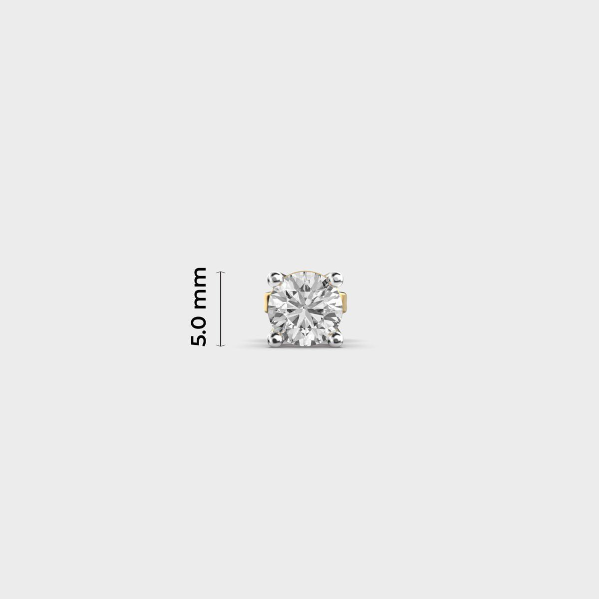 Core Round Diamond Stud for Men