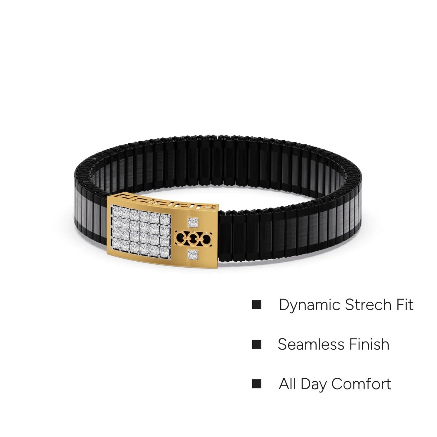 Grid Link Men's Diamond Men's Bracelet