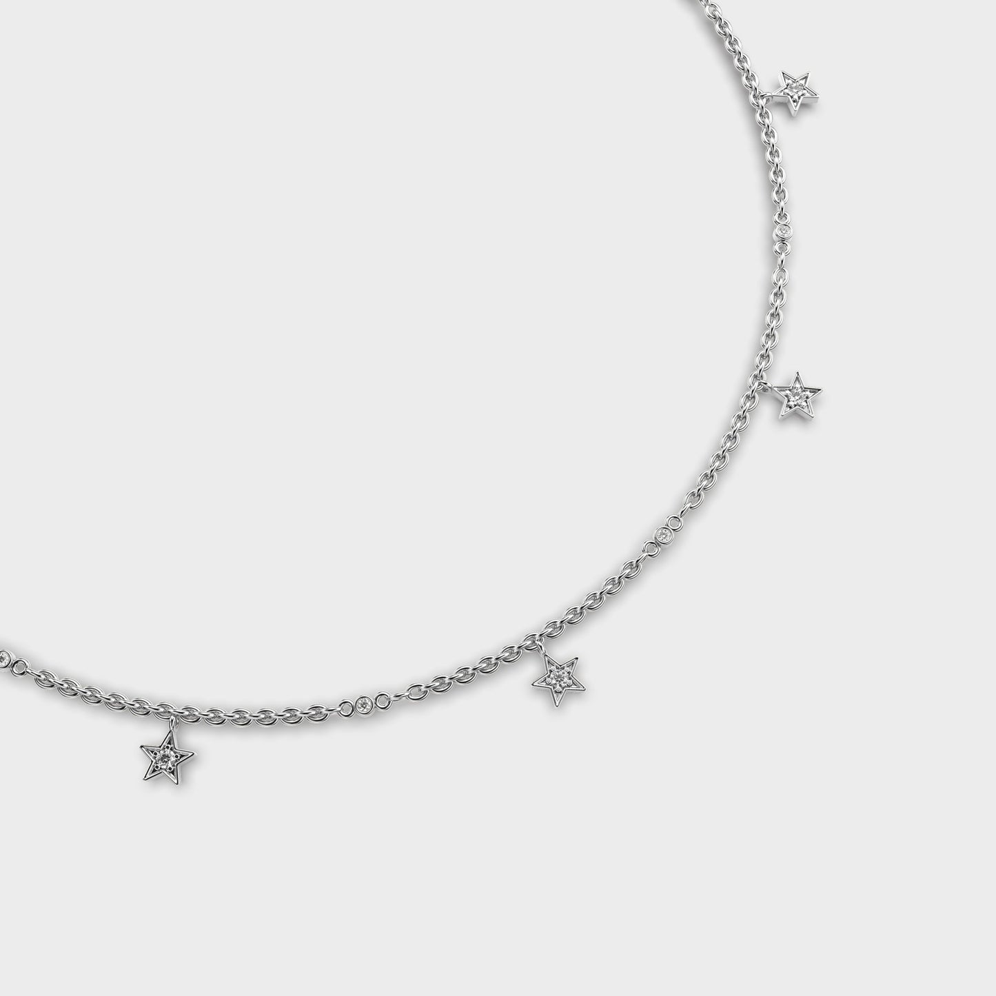 My Sweetheart Stars Diamond Necklace