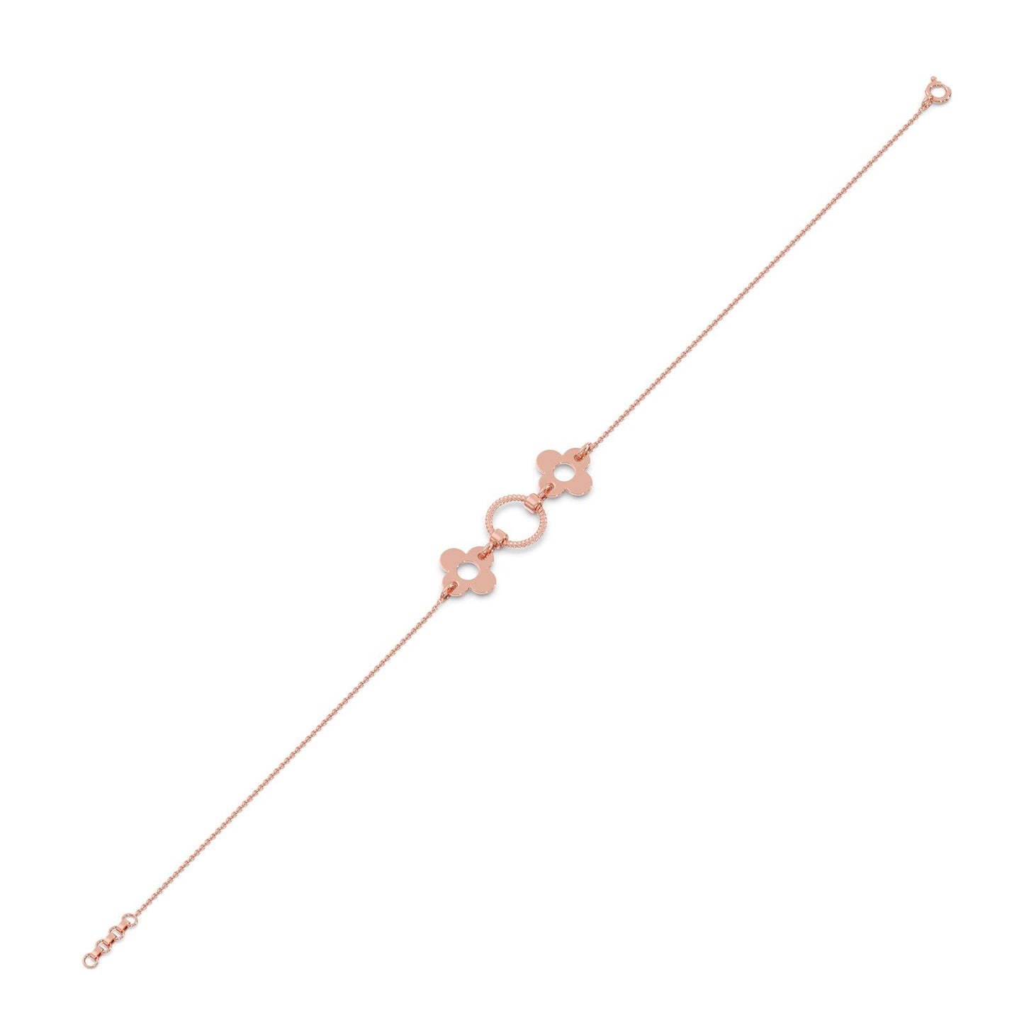 Meadow Loop Plain Gold Chain Bracelet
