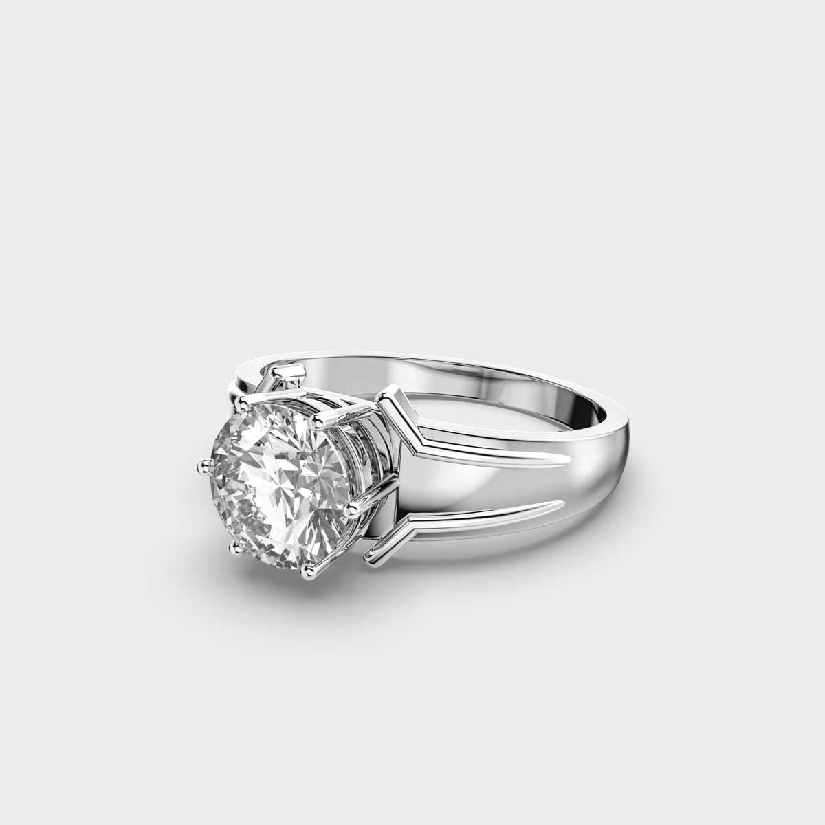 Gleaming Sun Diamond Ring For Men - View 8