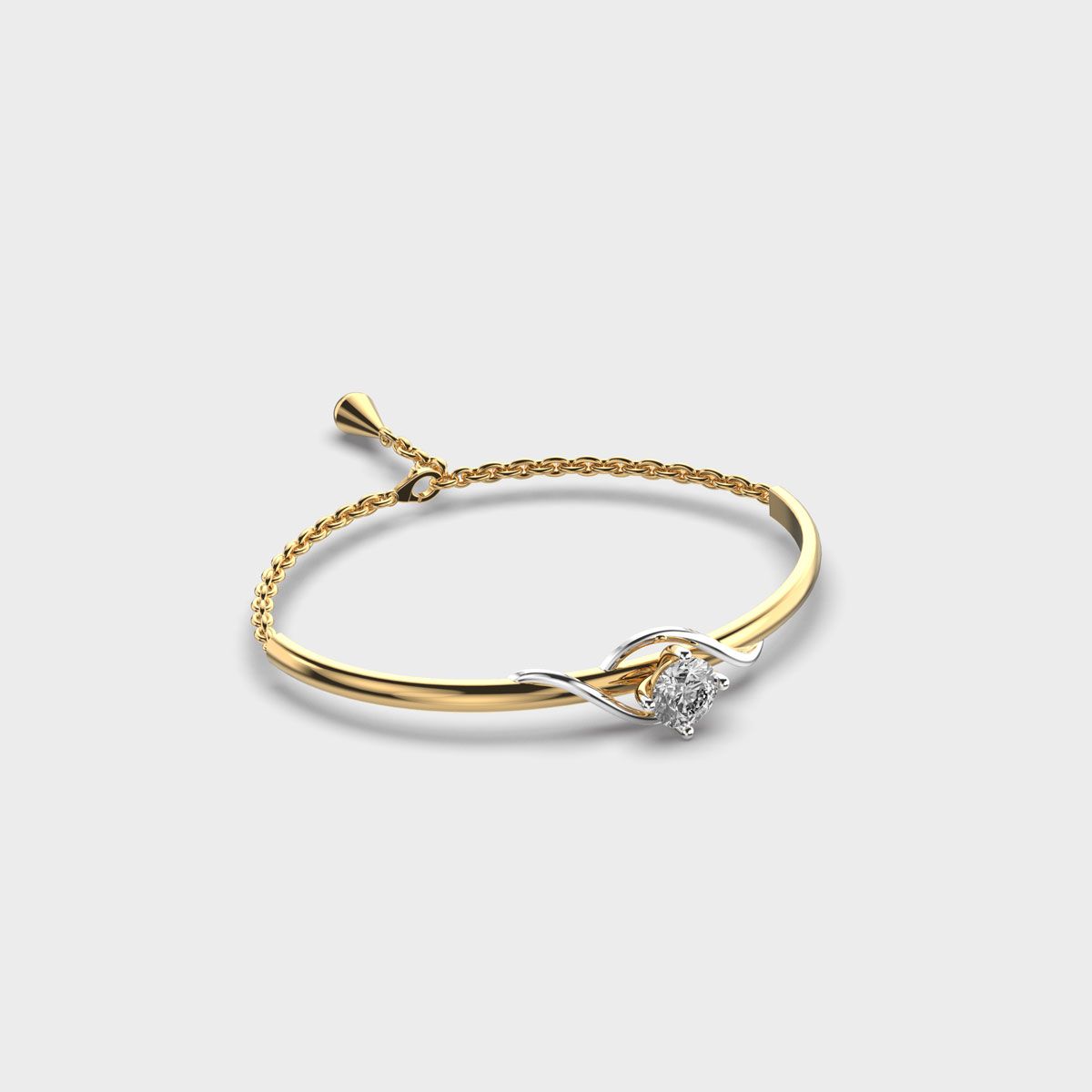 Diamond In Thistle Bracelet