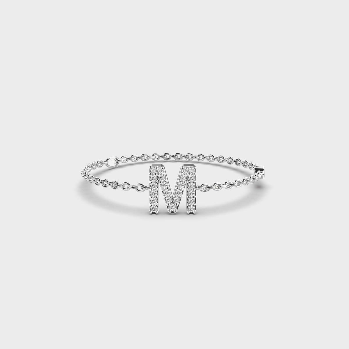 Mesmerising M Initial Bracelet