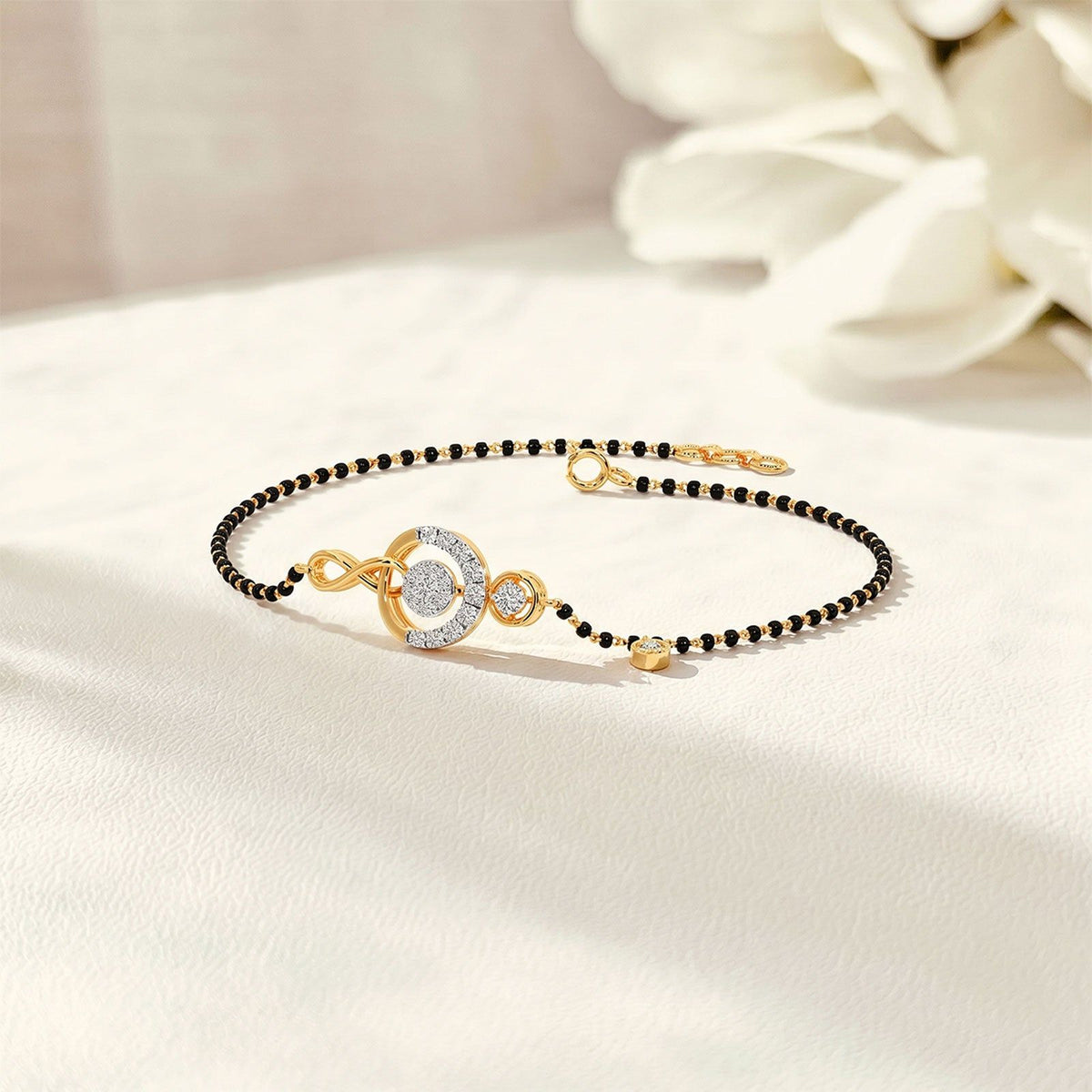 Ananta Cluster Diamond Mangalsutra Bracelet