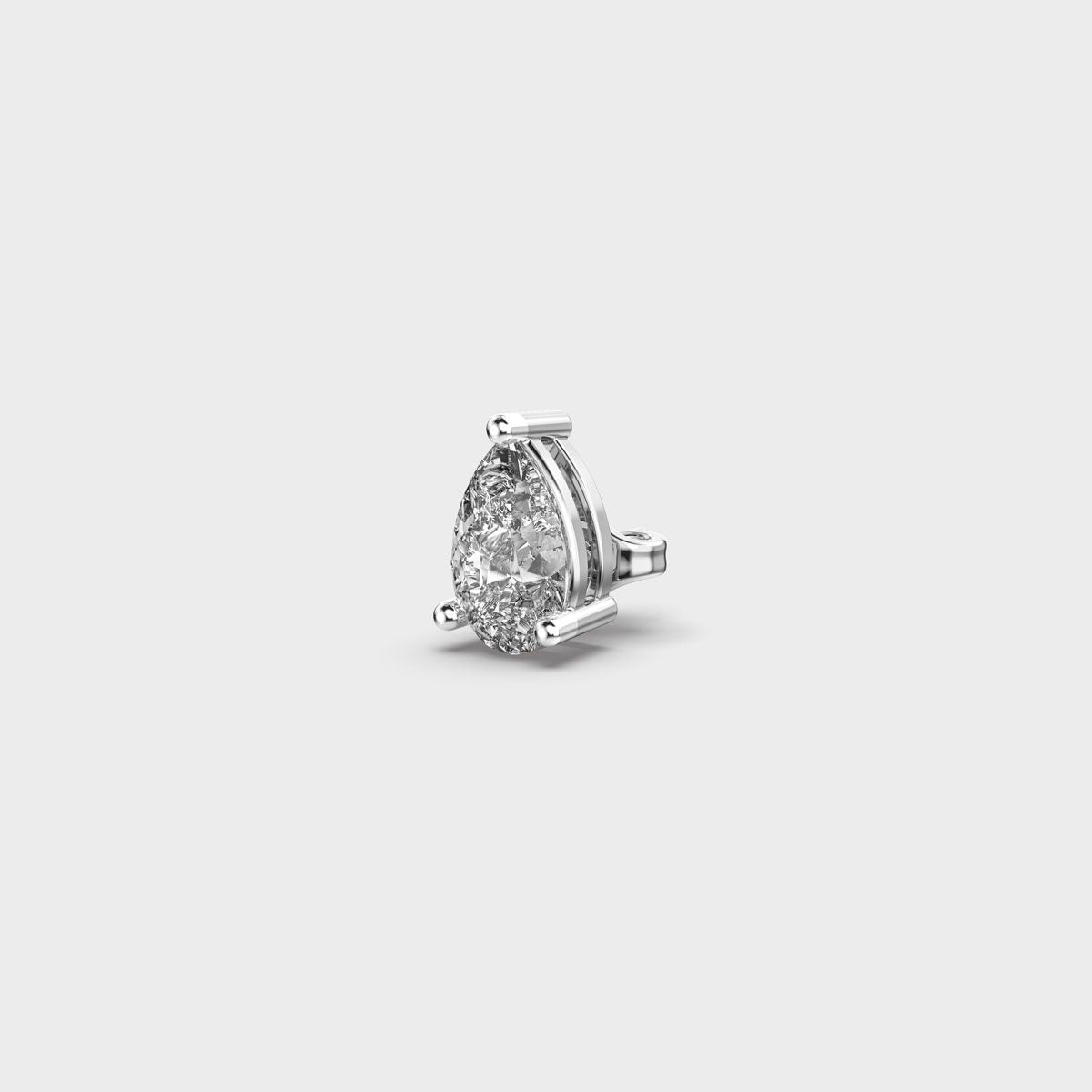 Pear Shaped Diamond Echo Stud