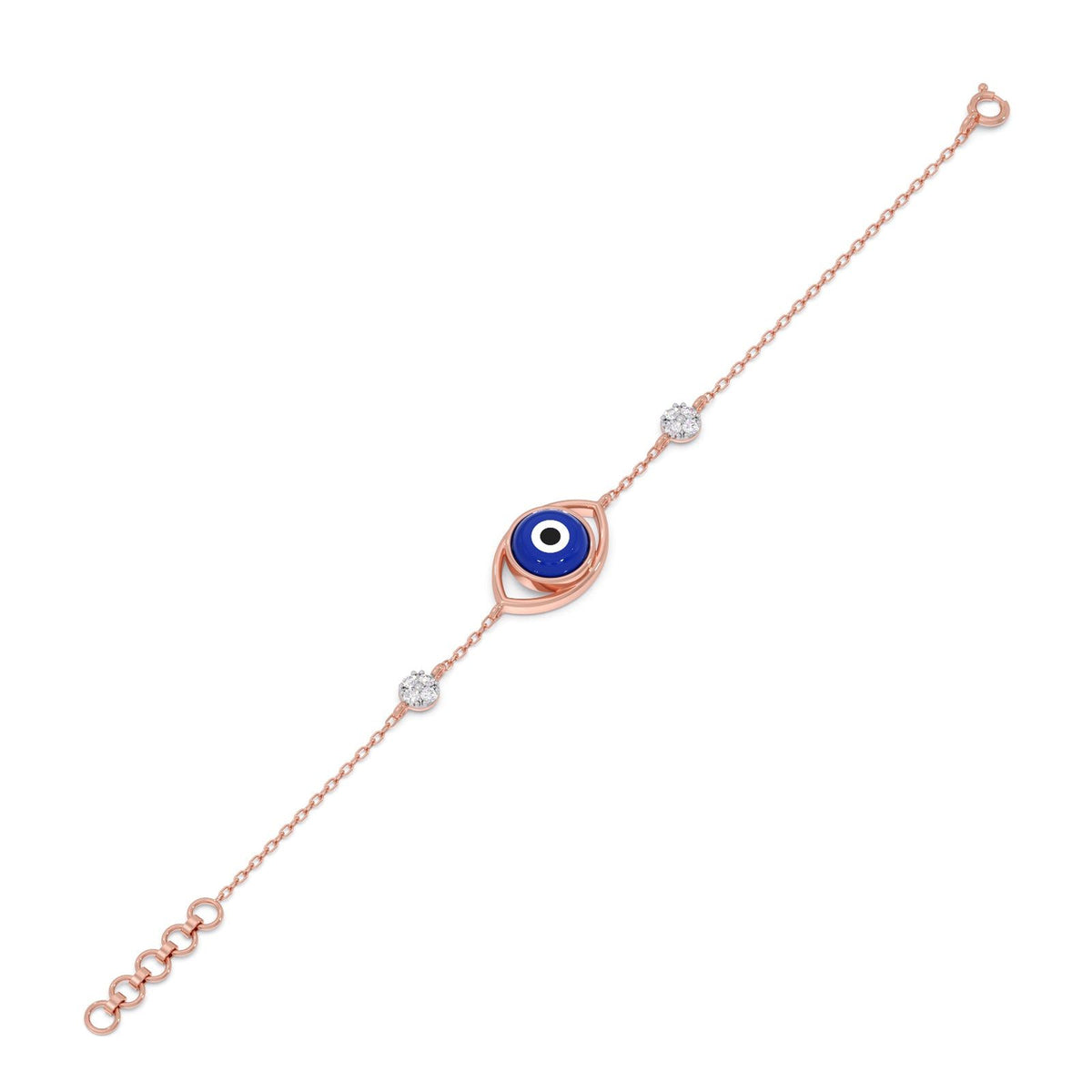Lumiere Evil-Eye Diamond Chain Bracelet