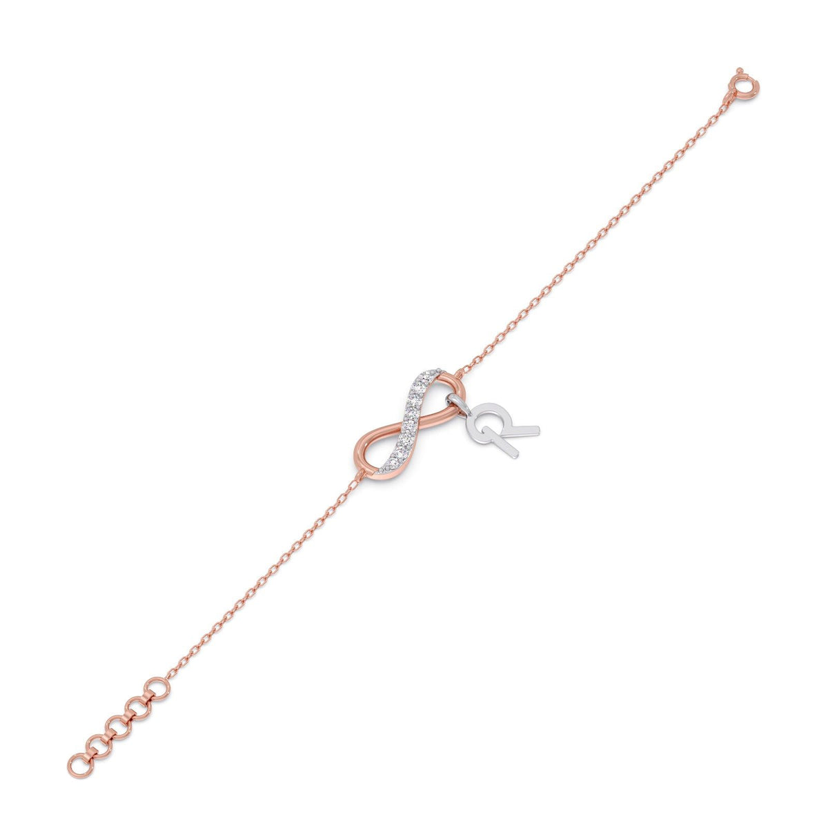 Unending Light Link R Diamond  Kids Bracelet