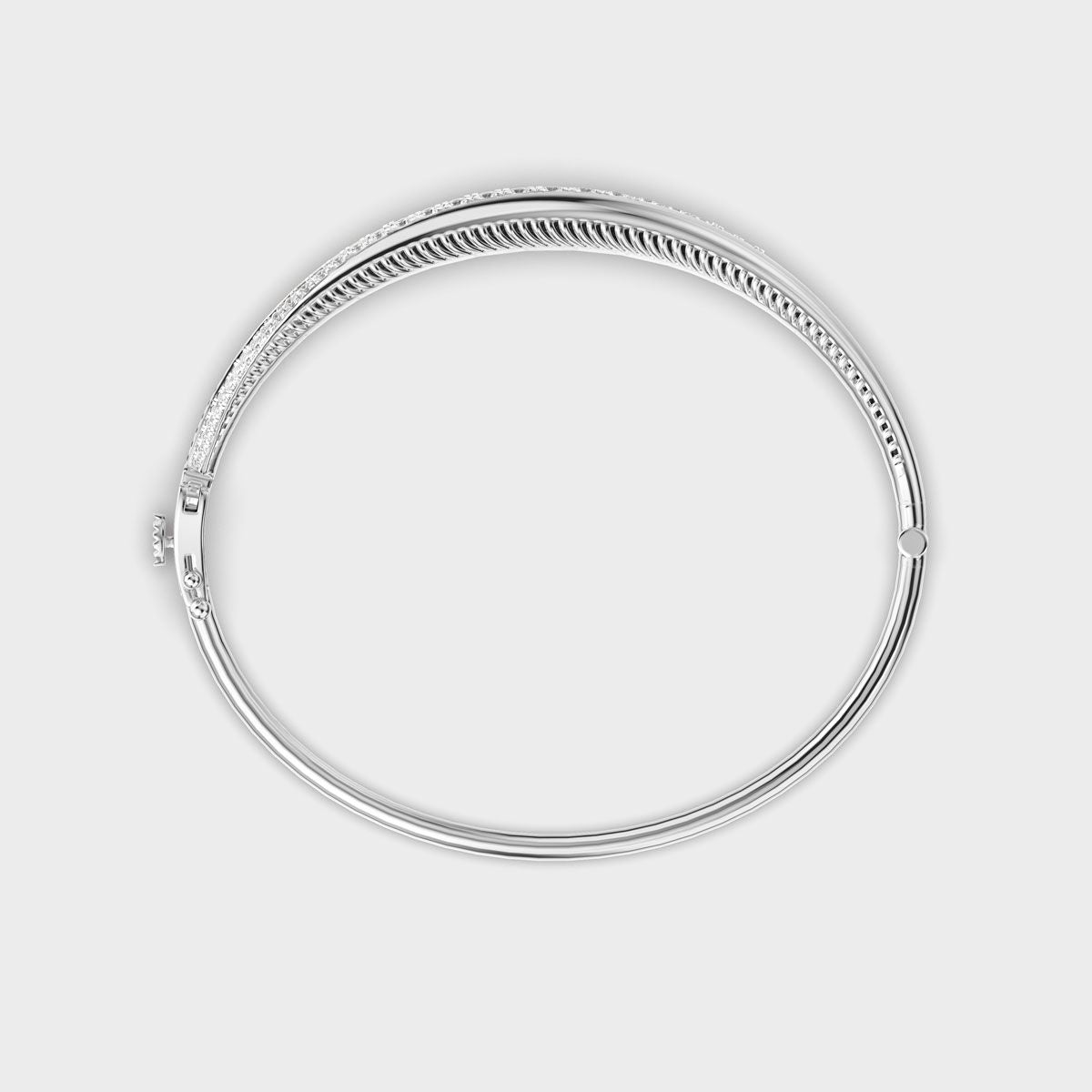 Signature Linear Emblem Diamond Bracelet
