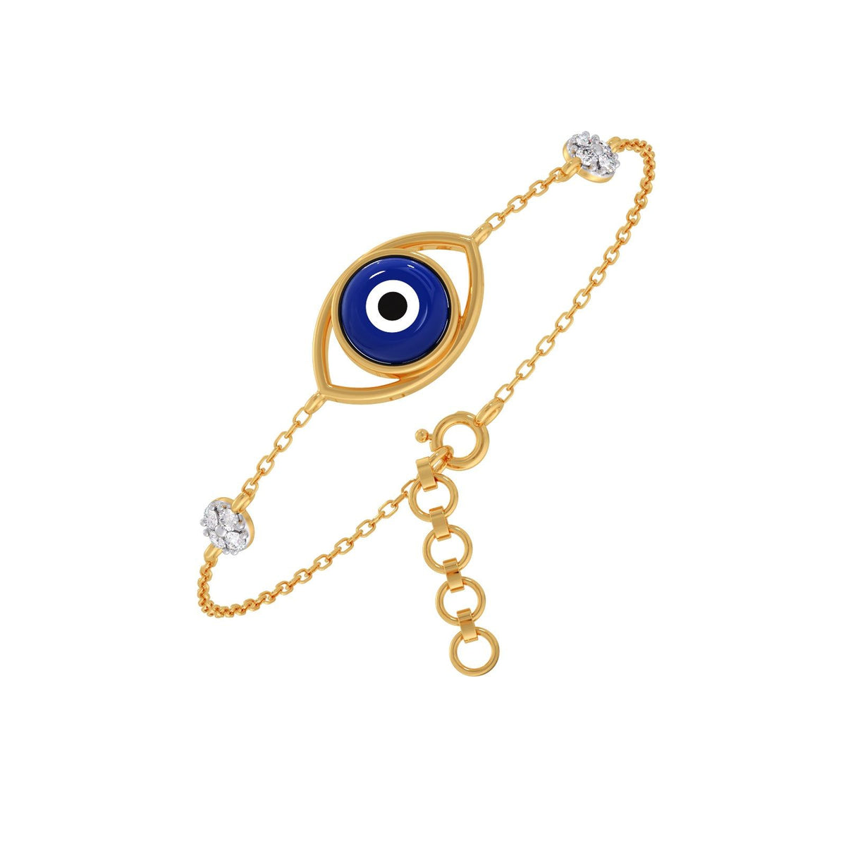 Lumiere Evil-Eye Diamond Chain Bracelet