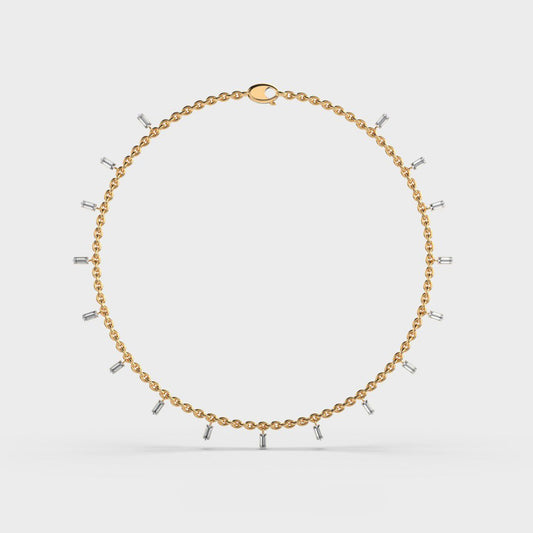 Golded Thread Diamond Bracelet