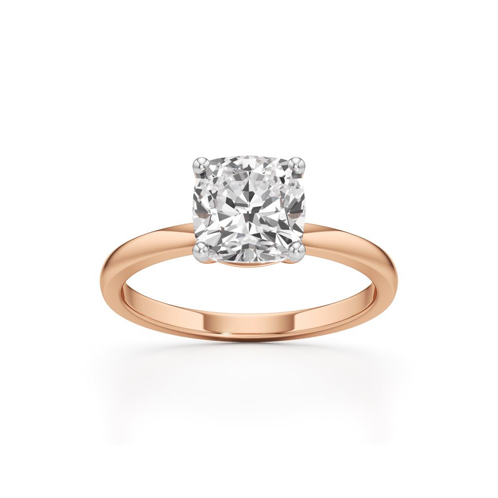 Eterna Cushion Solitaire Ring