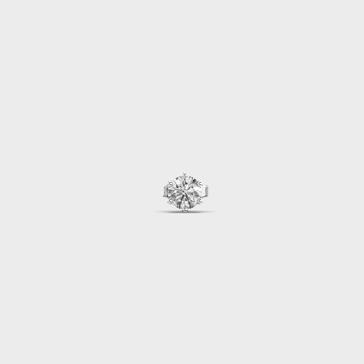 Dazzling Crest Oval Diamond Studs For Men