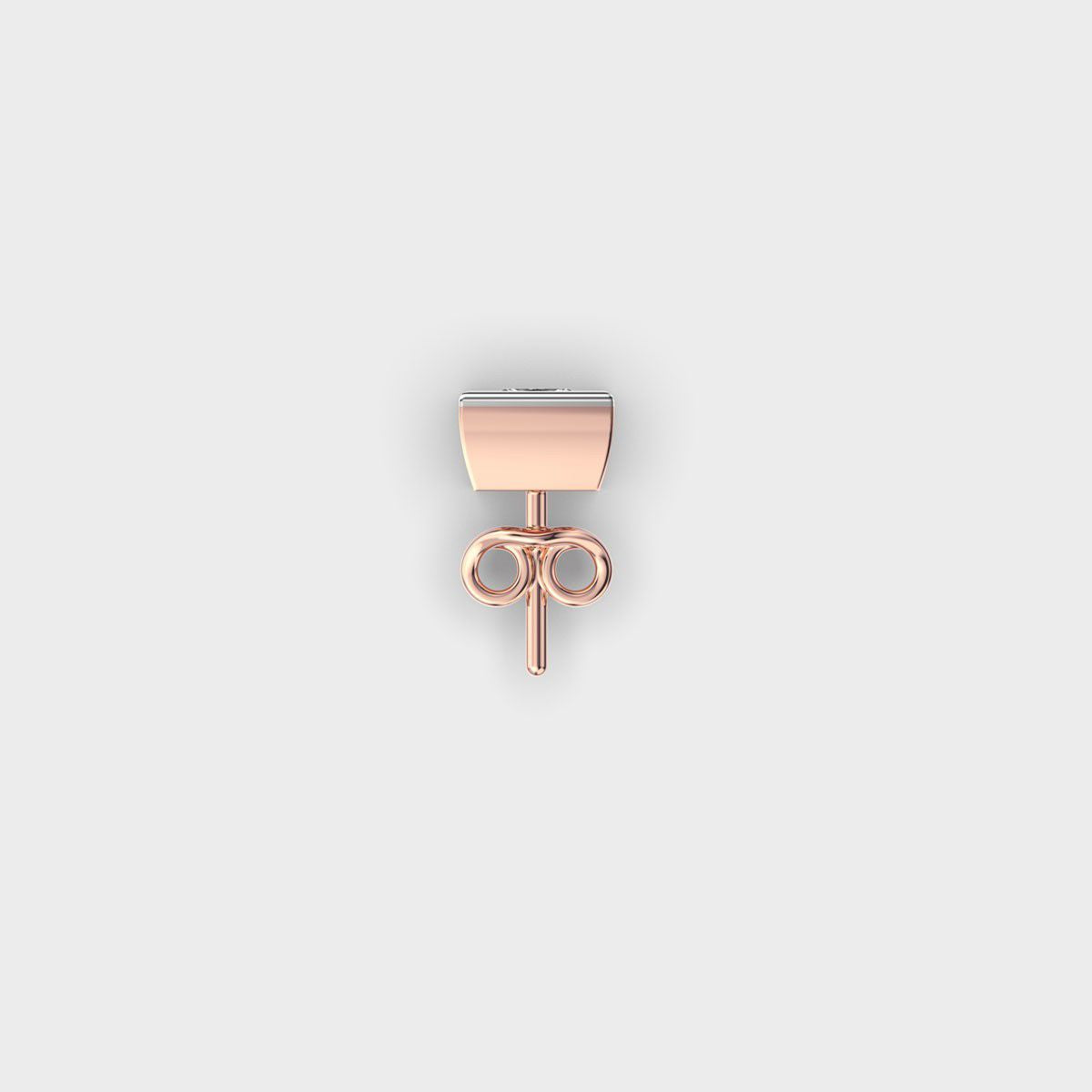 Cornerstone Square Diamond Stud for Men