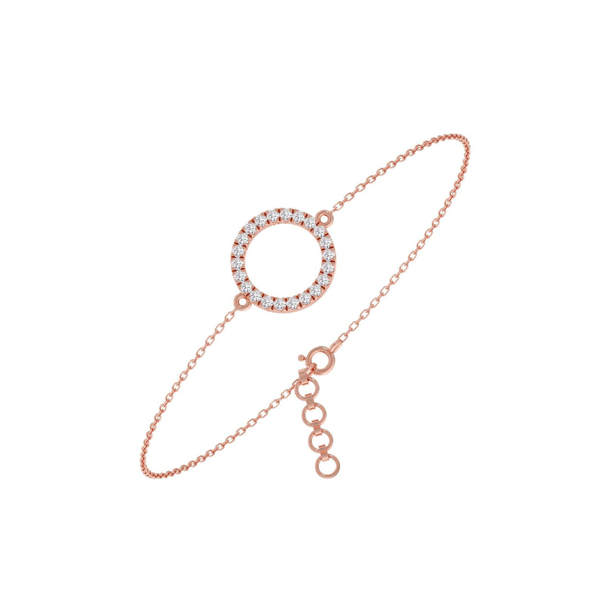 Sparkle Circle Chain Bracelet