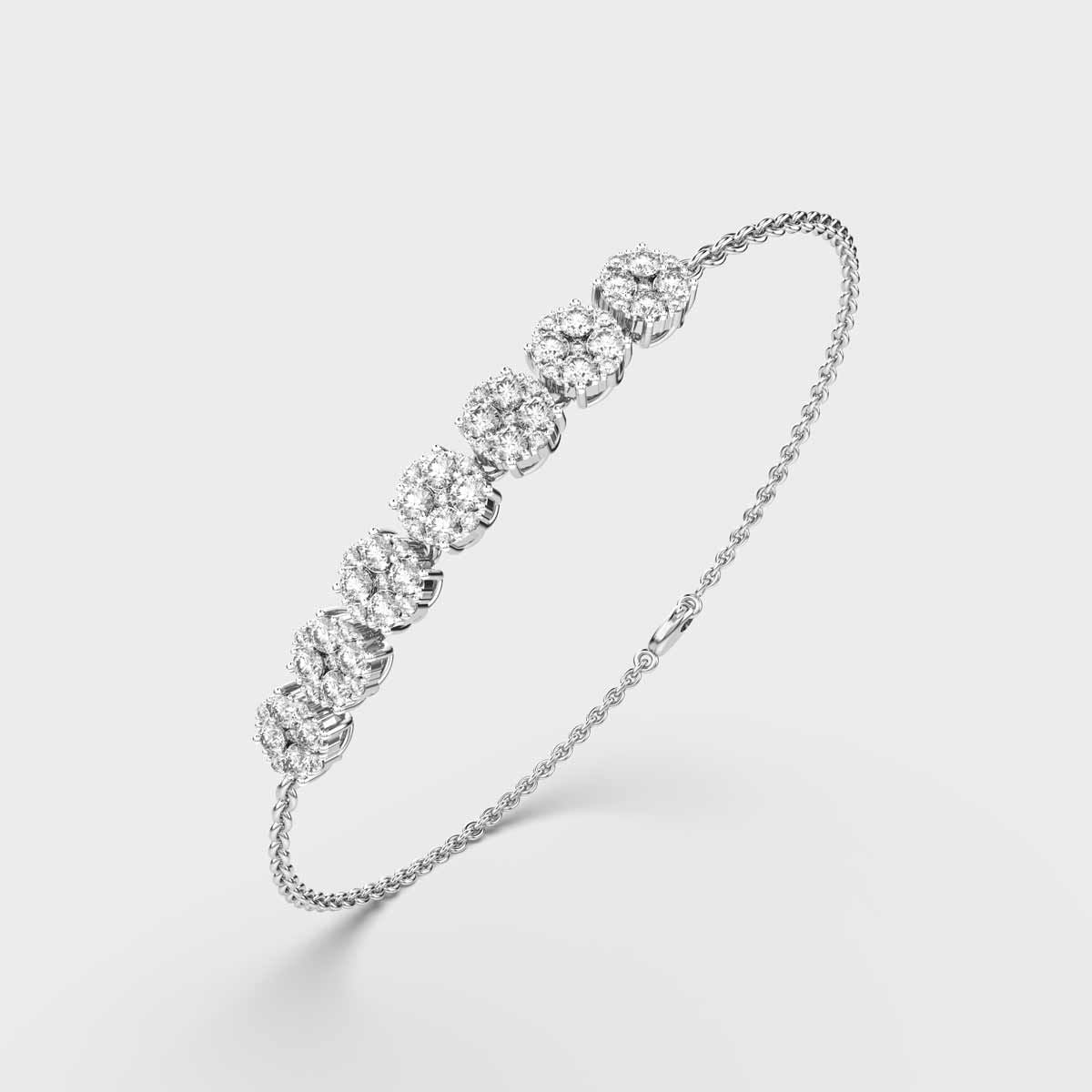Septem Flora Diamond Quad Bracelet