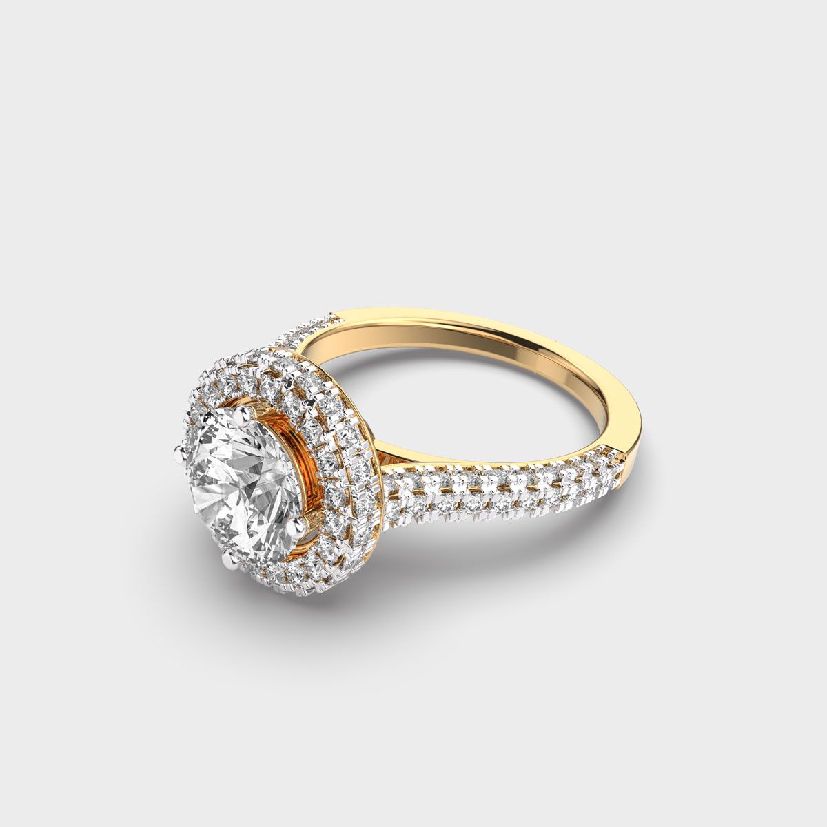 Golden Hour Cocktail Diamond Ring - View 2