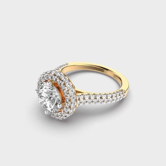 Golden Hour Cocktail Diamond Ring - View 2