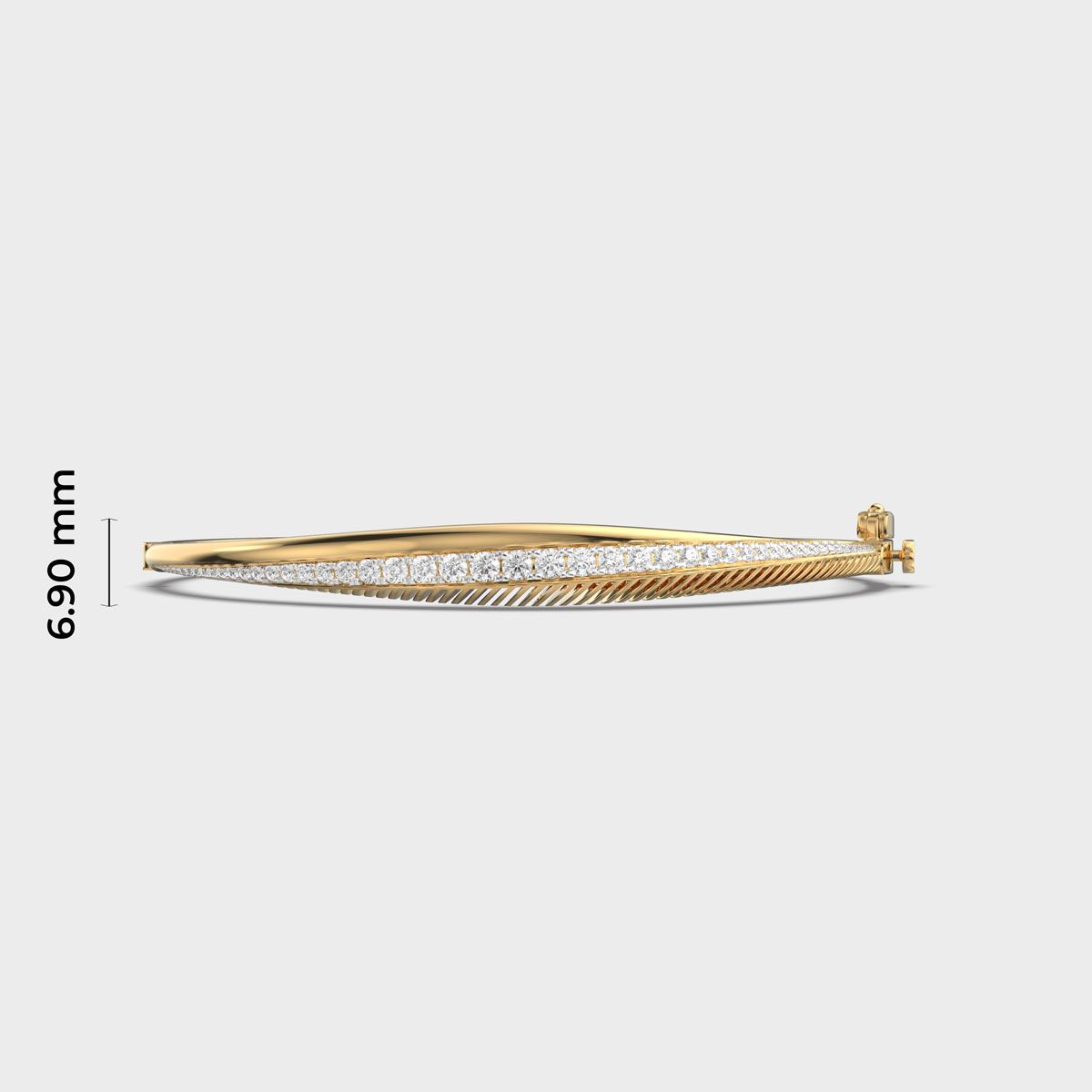 Signature Linear Emblem Diamond Bracelet