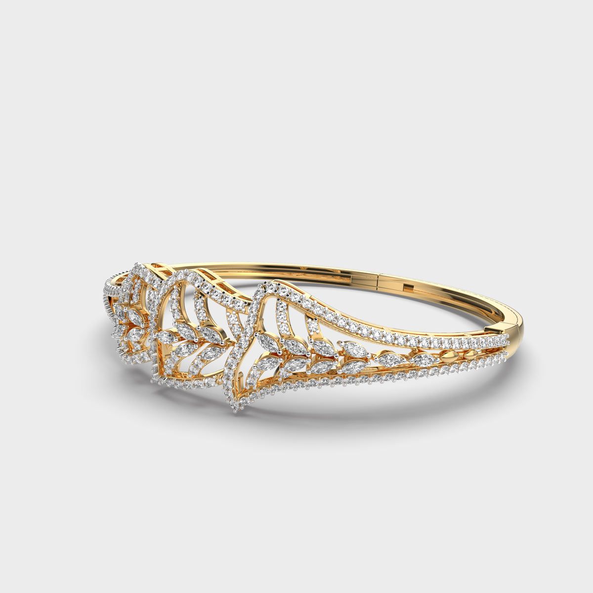 Shimmering Daffodils Diamond Filigree Bracelet