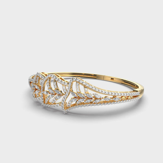 Shimmering Daffodils Diamond Filigree Bracelet