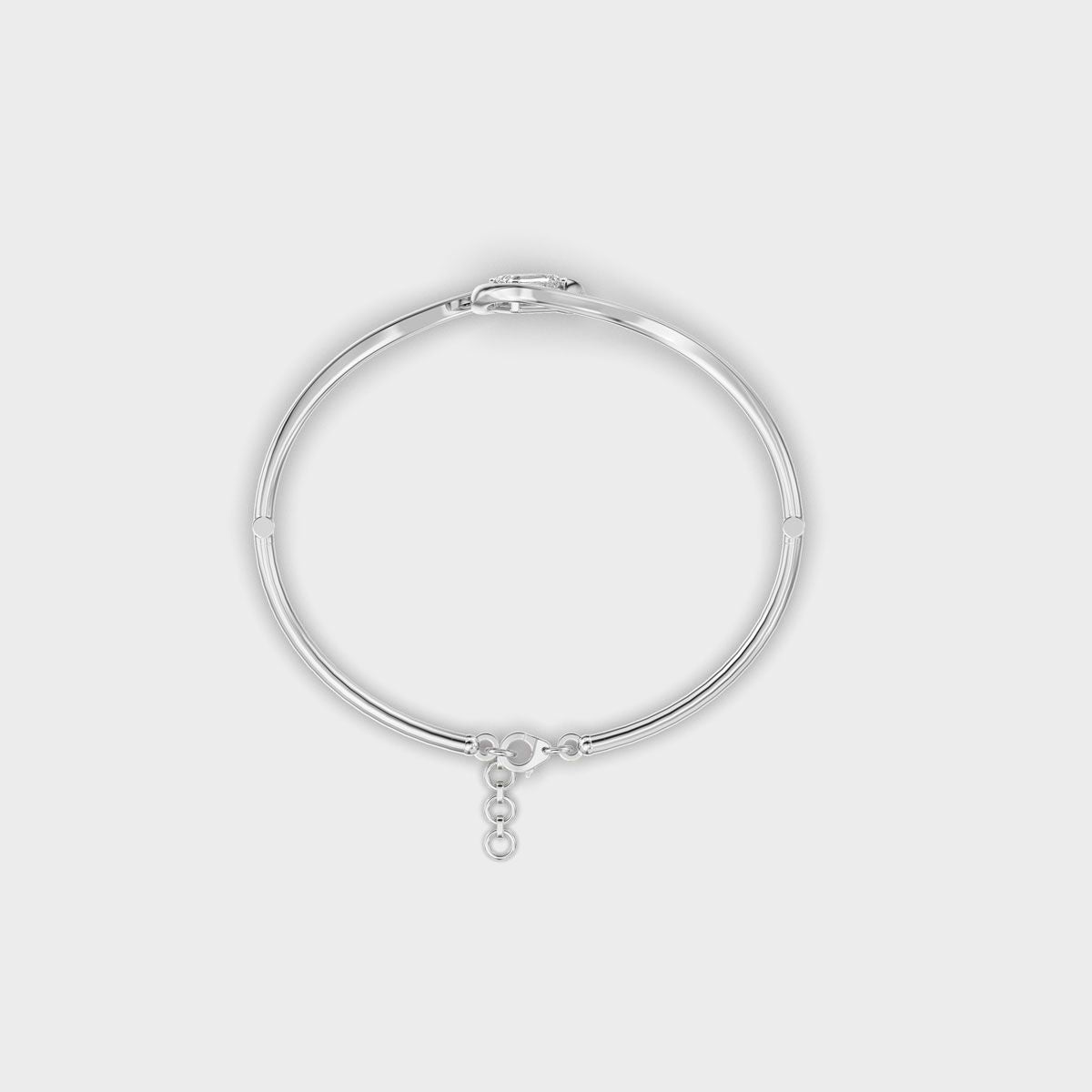 Loop Knot Emerald Diamond Bracelet