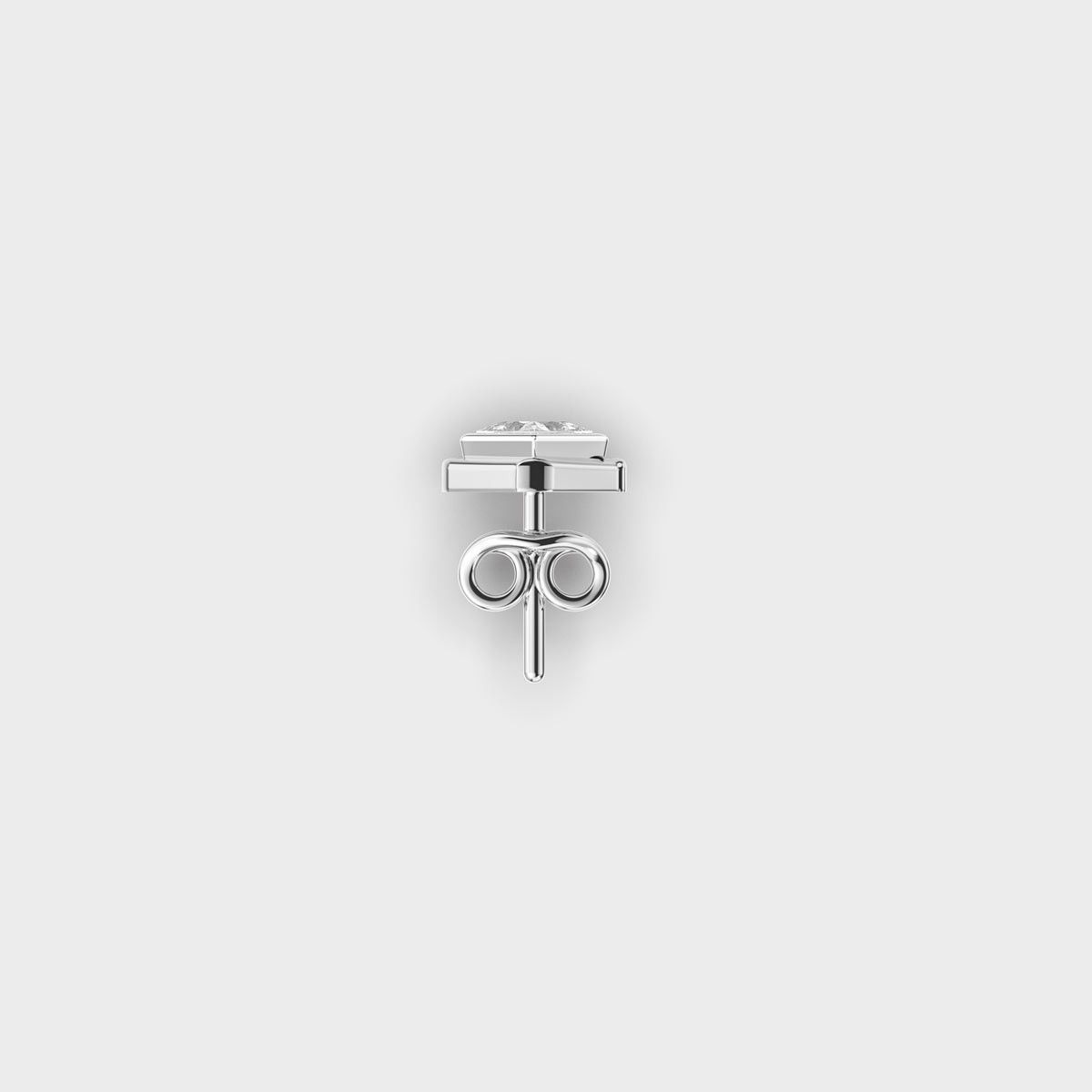 Dazzling Edge Round Cut Diamond Stud For Men