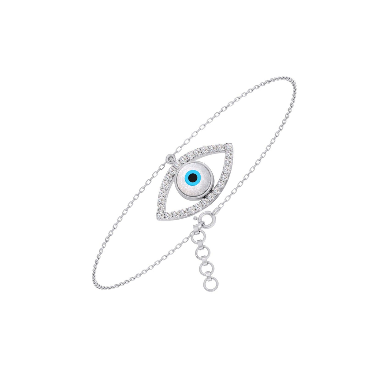 The Marquee Evil Eye Diamond Bracelet