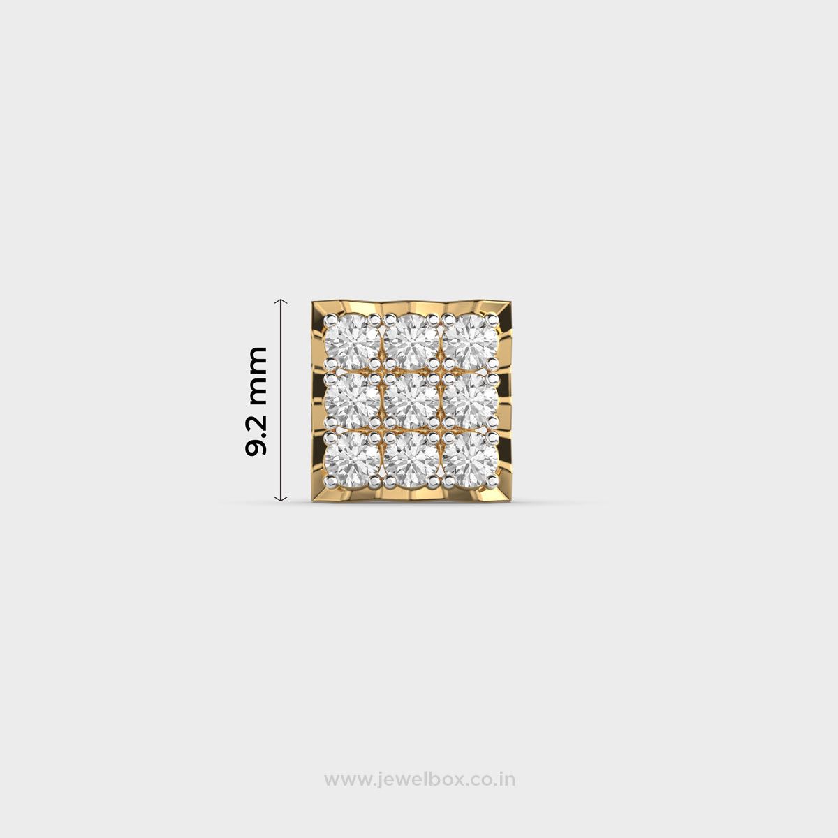 Check Mate Diamond Stud For Men