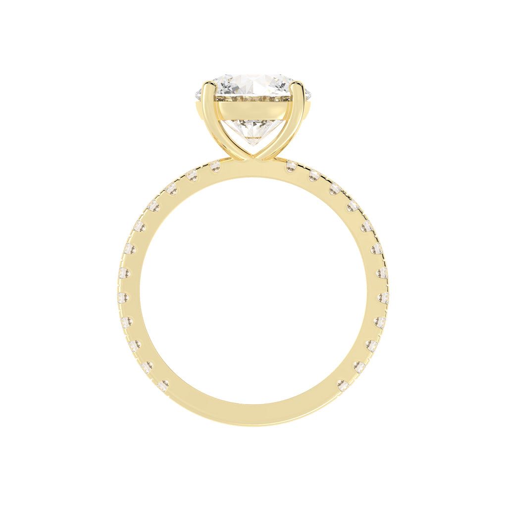 Elysian Crown Solitaire Ring