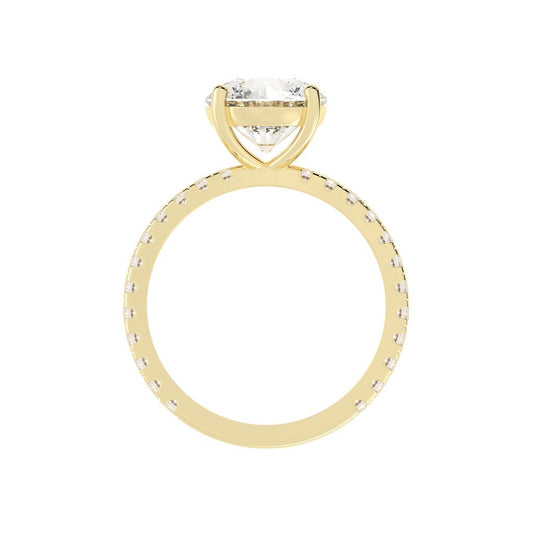 Elysian Crown Solitaire Ring