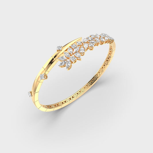 Caught In Vine Diamond Bracelet