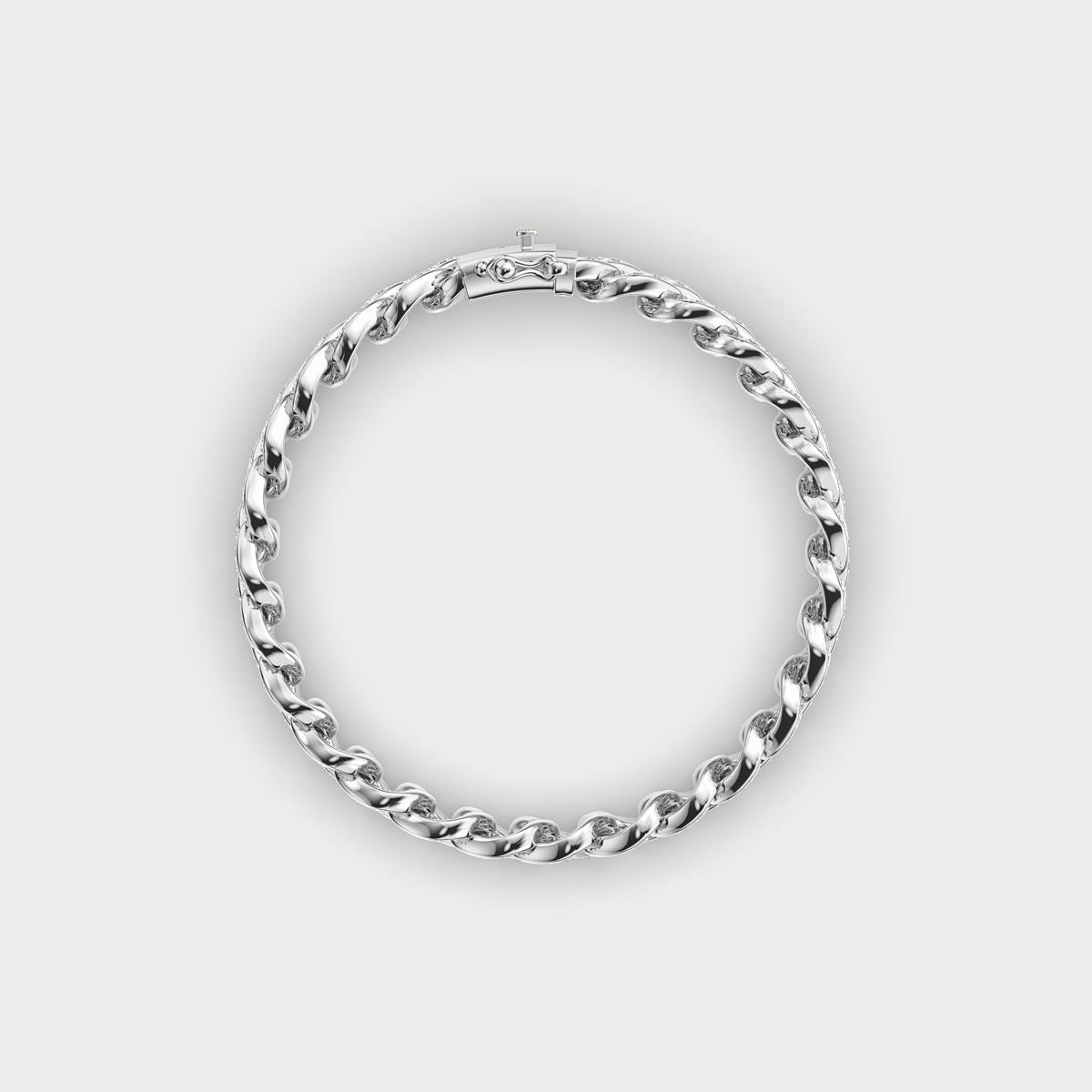 Chain of Love Diamond Cluster Bracelet