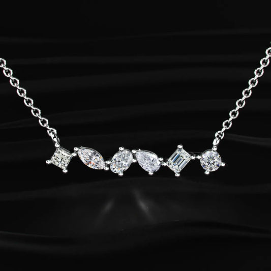 Multi Shape Diamond Necklace