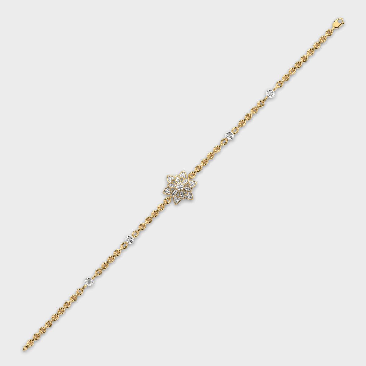 Petal Star Blossom Diamond Bracelet