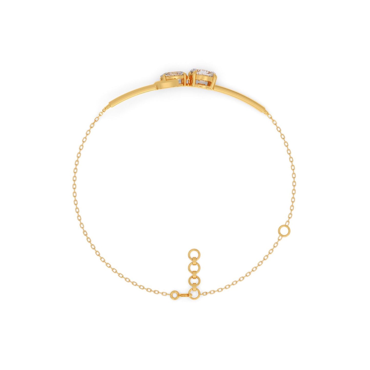 Portuguese Oval Pair Chain Bracelet