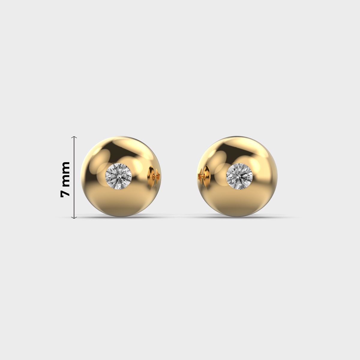 Shimmering Dots Men Diamond Ear Stud