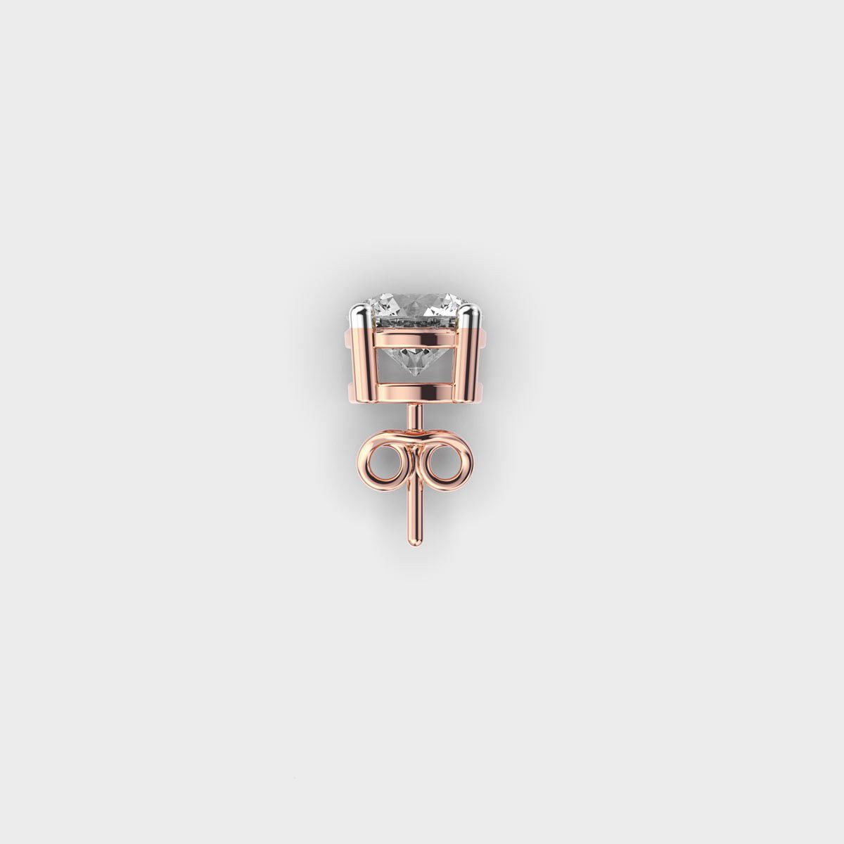 Classic Round Diamond Stud for Men