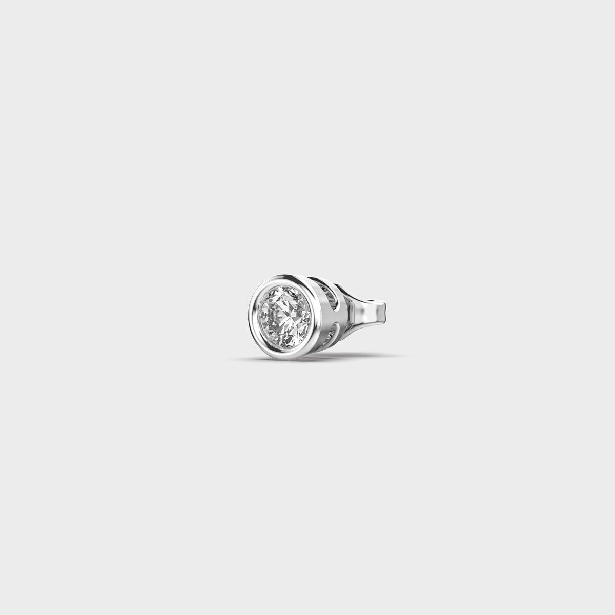 Appeal Round Diamond Stud For Men