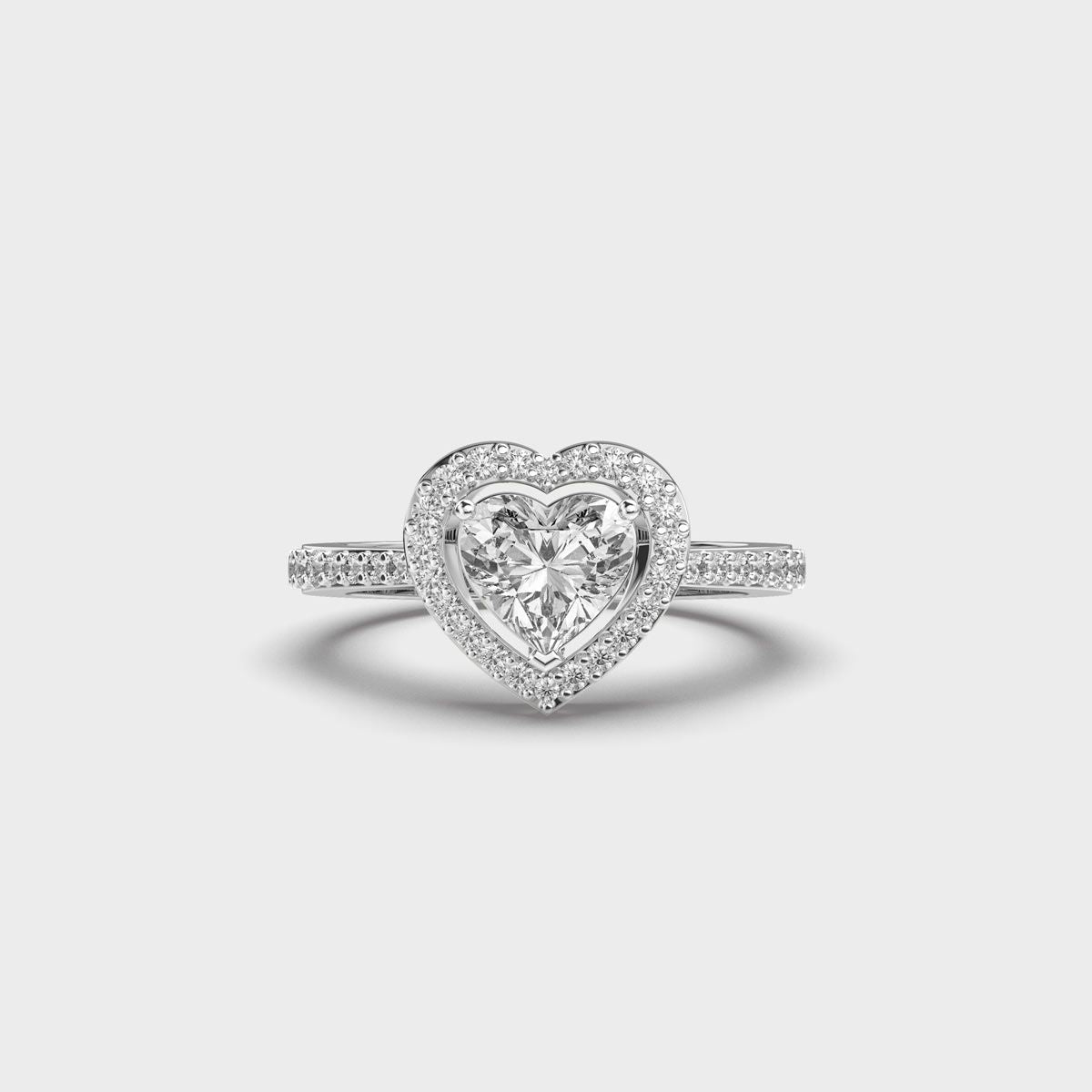 She Said Yes Heart Diamond Ring - View 6
