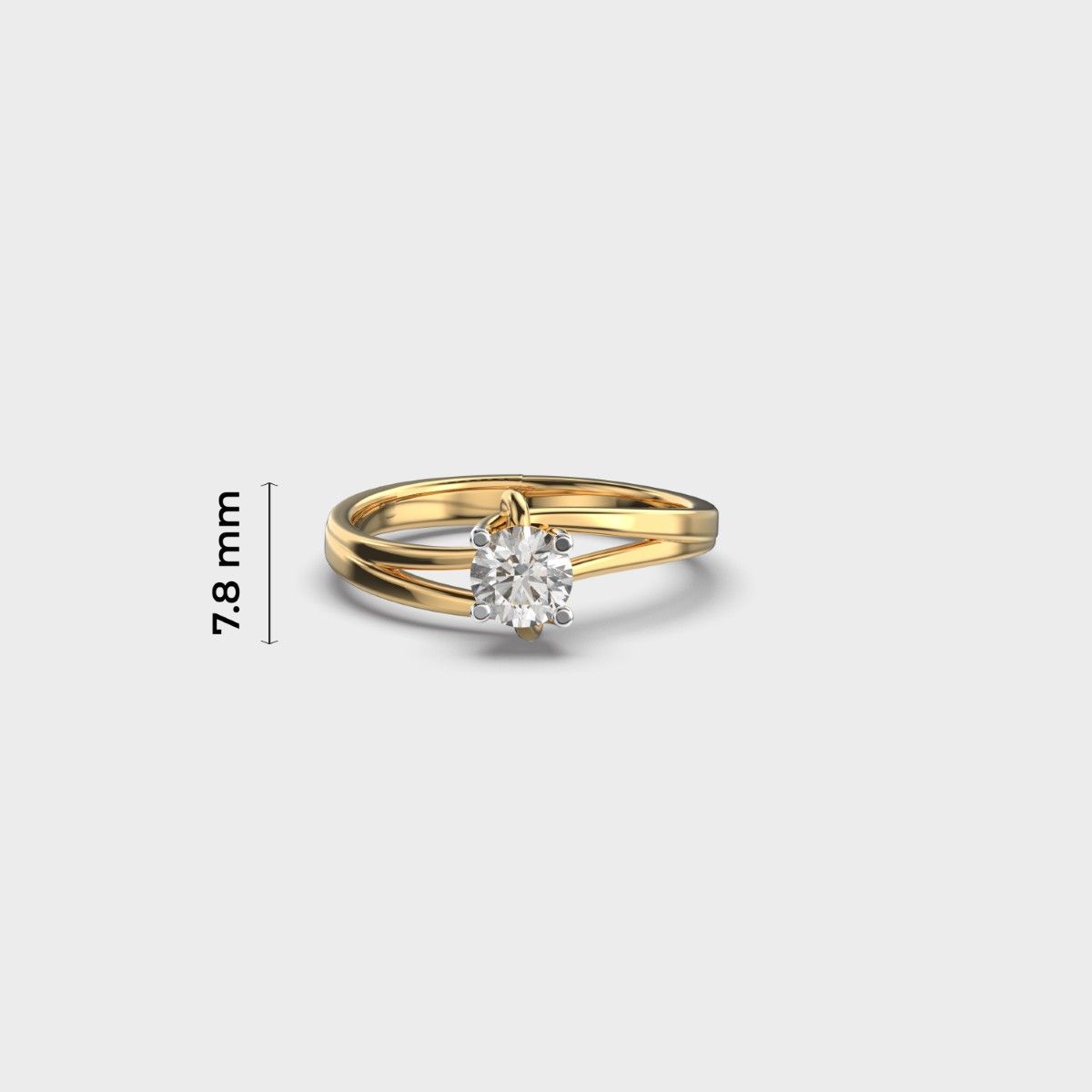Casey Round Diamond Ring - View 5