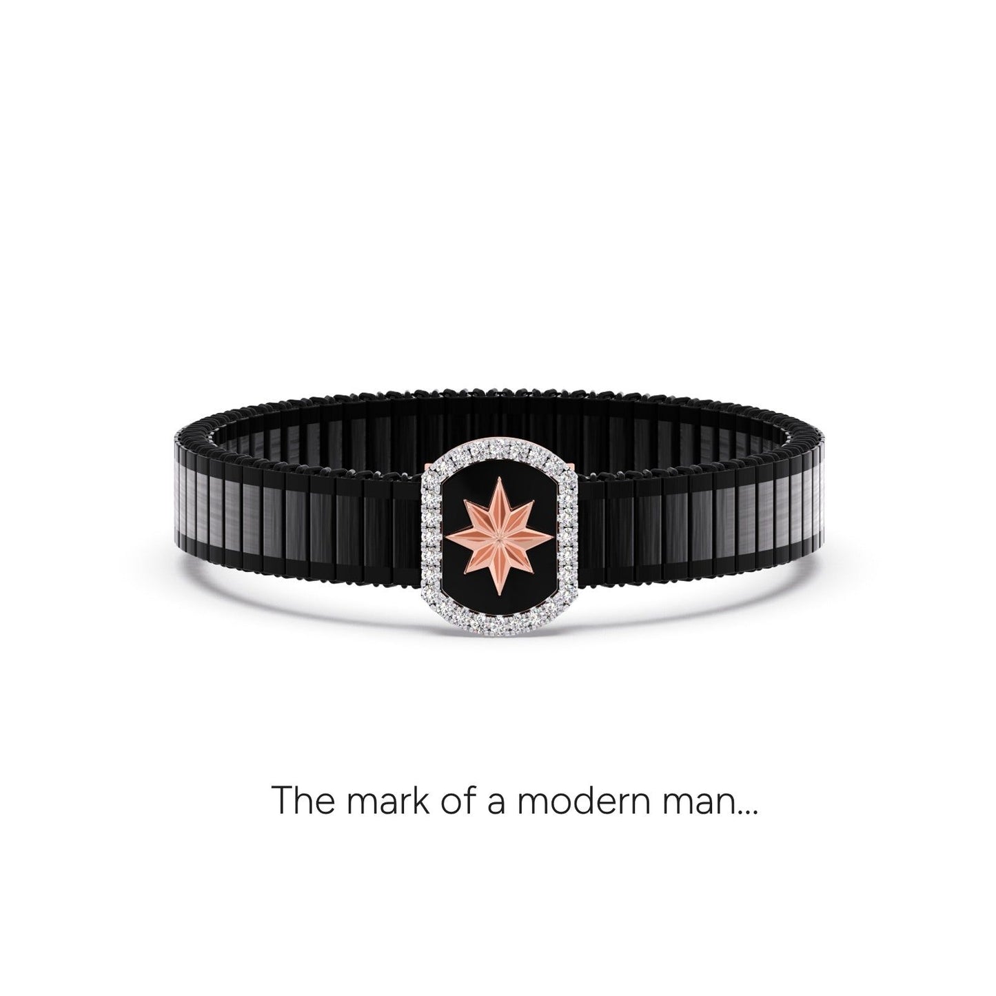 Stellar Halo Diamond Men's Bracelet