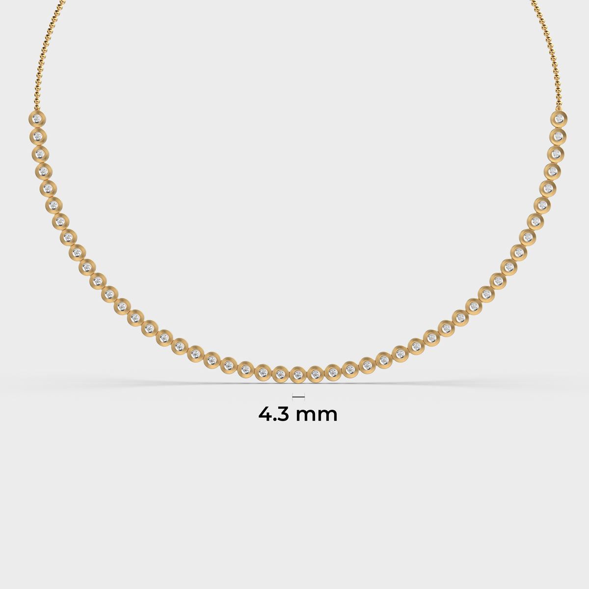 Dainty Interlocked Diamond Necklace