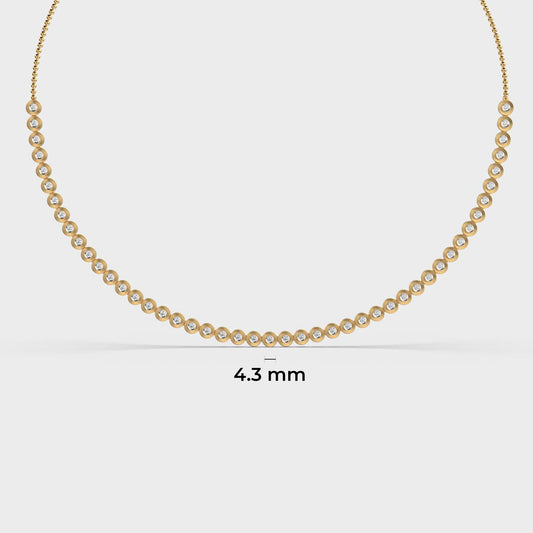 Dainty Interlocked Diamond Necklace
