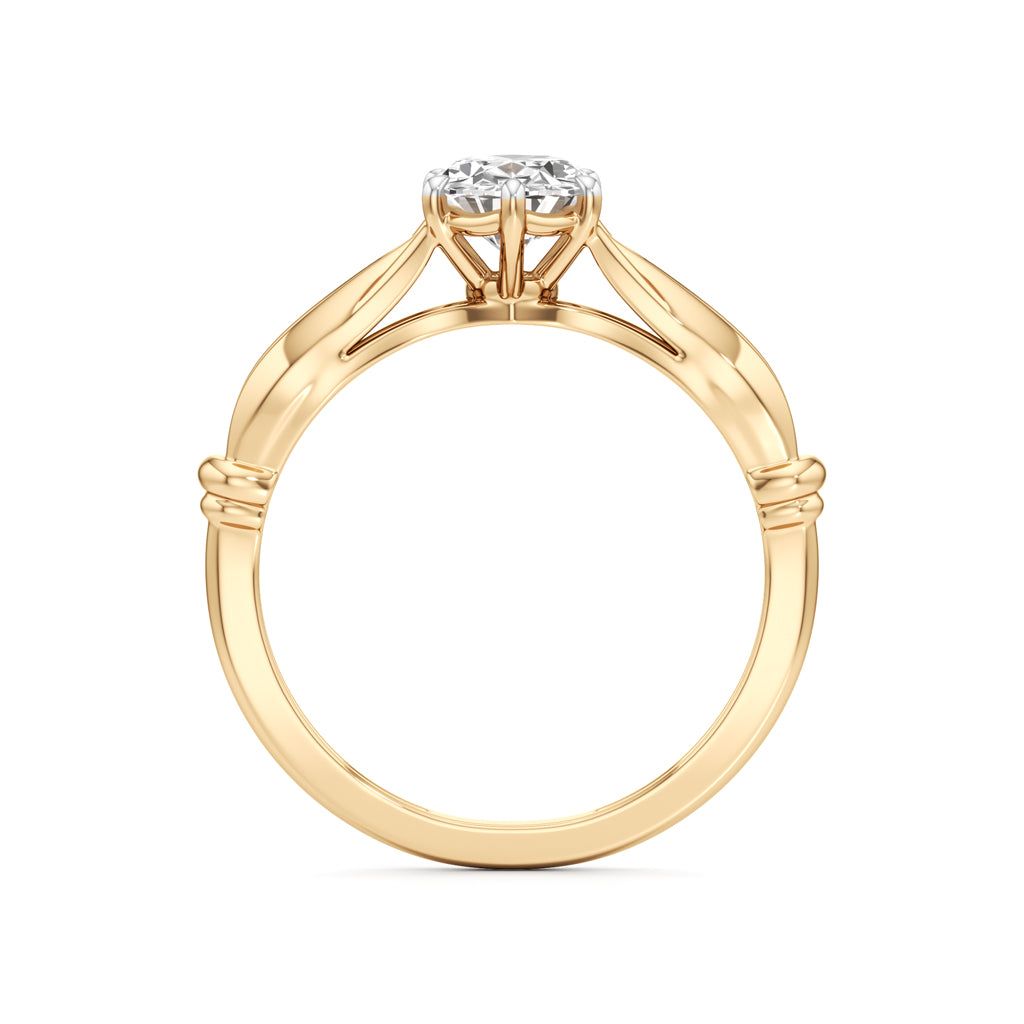 Aurora Bloom Solitaire Ring