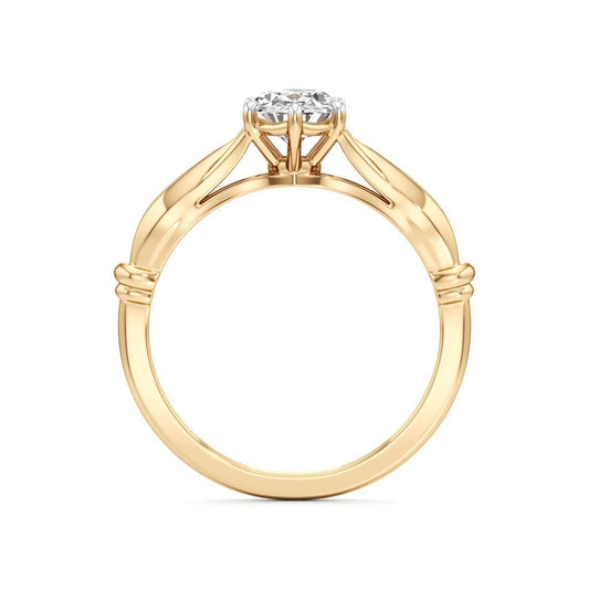 Aurora Bloom Solitaire Ring