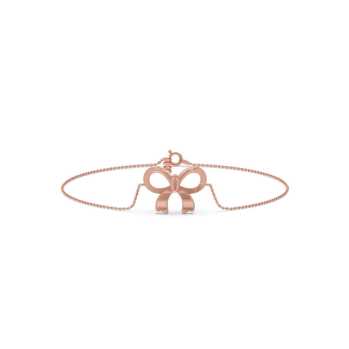 Velvet Ribbon Plain Gold Chain Bracelet
