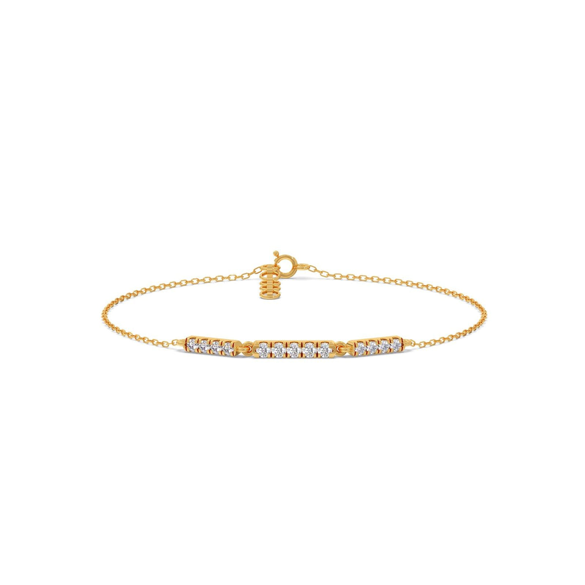 Sequence Diamond Chain Bracelet
