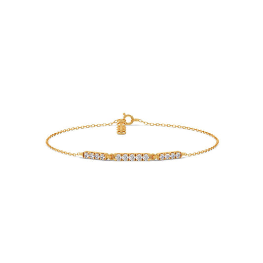 Sequence Diamond Chain Bracelet